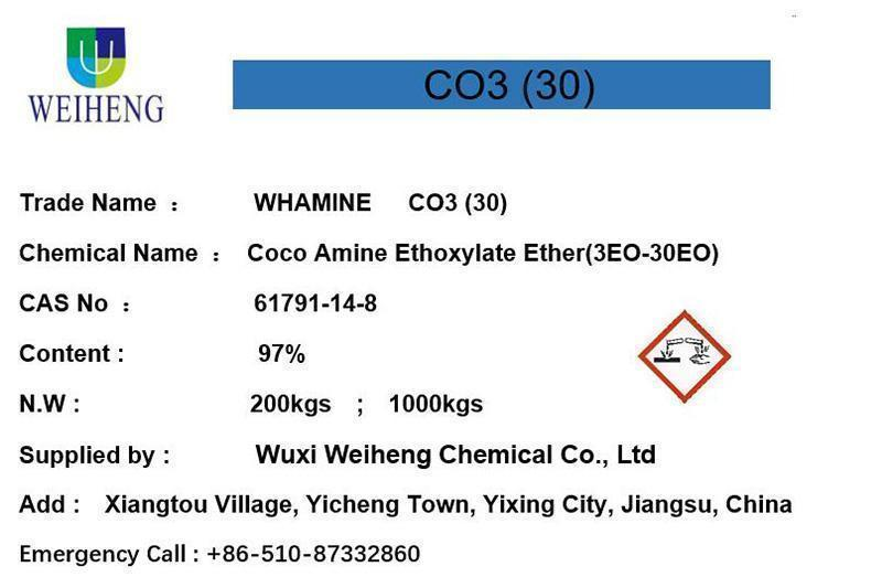 coco amine ethoxylate ether3eo 30eo